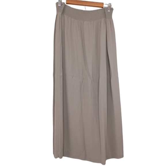 Eileen Fisher Lagenlook Neutral Wrap Midi Skirt - Picture 2 of 15
